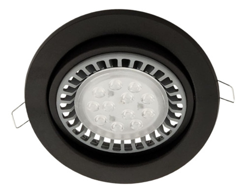 Spot Embutir Circular Móvil 1 Luz Ar111 Led Dimerizable Pp