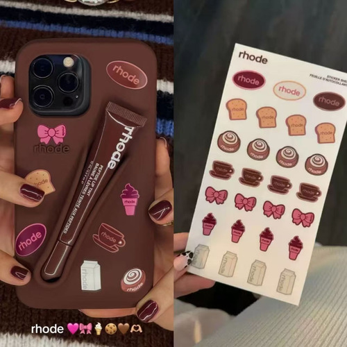 Funda Rhode Hailey Bieber Original Con Para iPhone /+pegatin