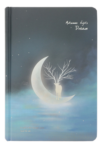 Libreta Moon Star, Cuaderno Luminoso Con Dibujos Animados