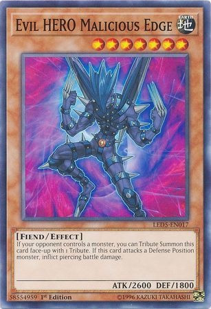 Yugioh! Evil Hero Malicious Edge - Led5-en017