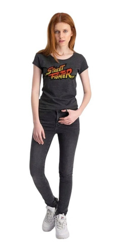 Imagen 2 de 4 de Street Fighter Logo Mujer