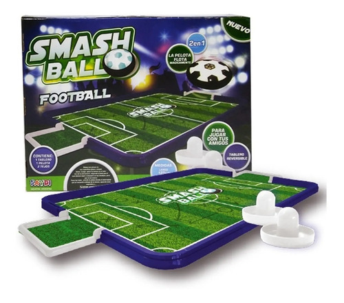 Imagen 3 de 10 de Mesa Tejo Electrico Infantil Smash Ball Futbol O Hockey 2en1