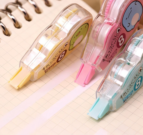 Paquete De 4 Pzs Cinta Corrector Kawaii 5 Mm X 8 M