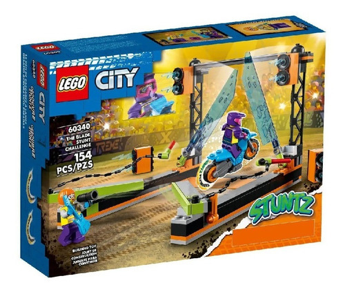 Lego City Stuntz O Desafio De Acrobacias Com Laminas 60340 Quantidade De Peças 154