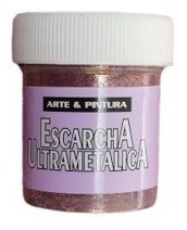 Escarcha Brillantina Mirella Glitter Ultrametalica Café X2