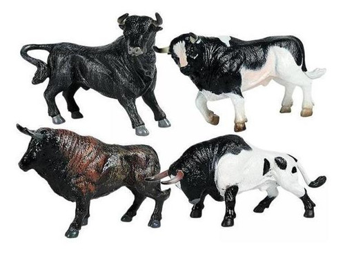 Estatuilla Simulado Toro Animales Vaca, Paquete De 2 A 5 Uni