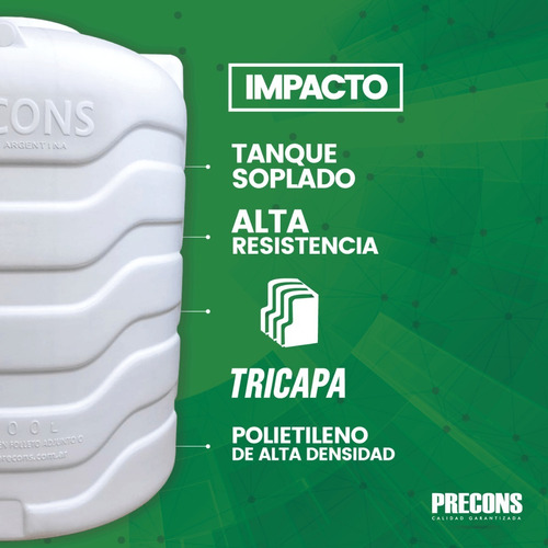 Tanque De Agua Tricapa Precons 1100 Litros