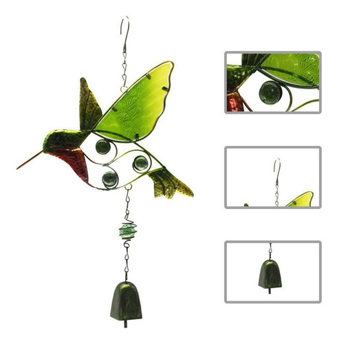 G Hangings Suncatcher Pintado Con Forma De Colibrí, Metal In