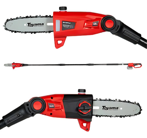 Tesoura Poda E Motopoda À Bateria 18v Tbt18sc25c-k Toyama Cor Vermelho