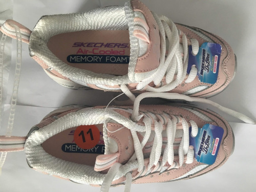 Liquidacao Tênis Skechers Rosa Meninas Memory Foam Só 27