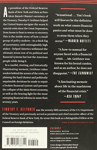 Book : Stress Test: Reflections On Financial Crises - Tim...