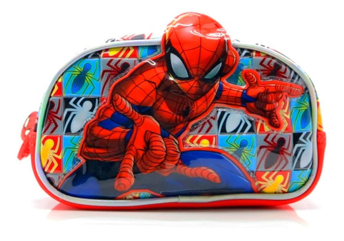 Cartuchera Escolar Pvc 2 Cierres Spiderman Cresko