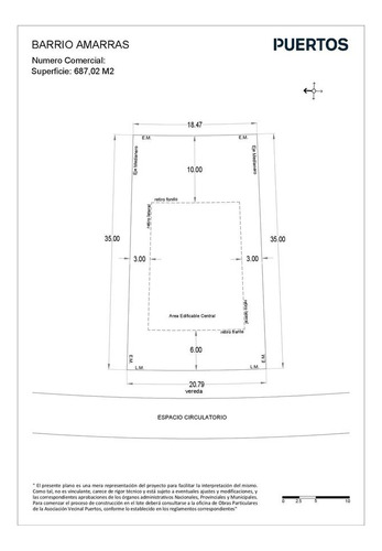 Terreno  Lote En Venta   - Barrio Amarras - Lote Interno Financiado