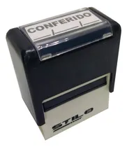 Comprar Carimbos Automaticos Conferido Com Data - Medida 38x14mm