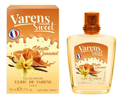 Perfume Varens Sweet Vanille Caramel, 50 ml, volumen unitario Adipec Seal, 50 onzas líquidas