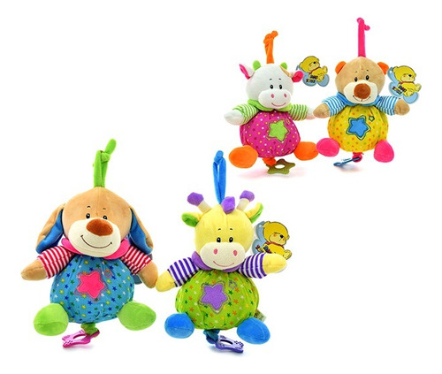 Peluche Cunero Sonajero Musical Colgante Primera Infancia