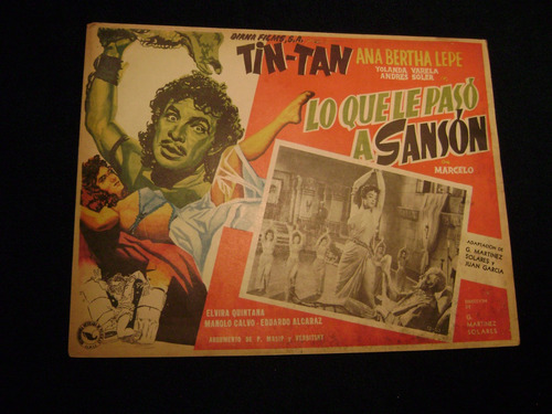 Lo Que Le Paso A Sanson Tin Tan Cartel Poster  A 20.7.23