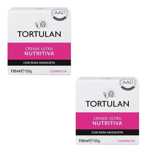 Creme Tortulan Ultra Nutritiva C/rosa Mosqueta 110ml Kit C/2 Tipo de pele Sensível