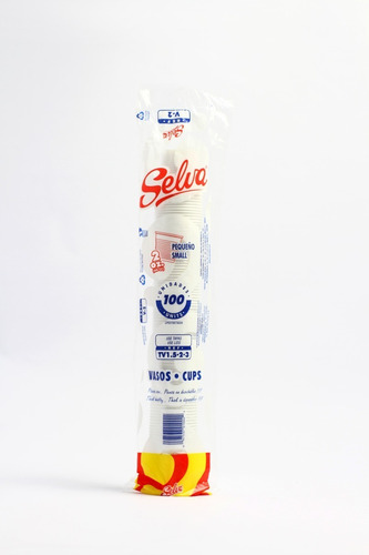 Imagen 2 de 9 de Vasos Plásticos Desechables Selva V2 (50x100)