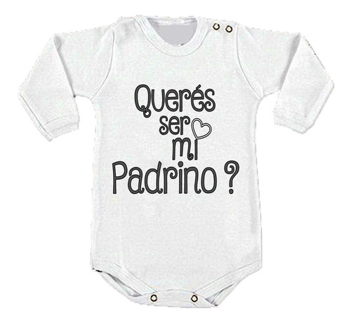 Body Para Bebe Personalizado Madrina Padrino Cumpleaños Mira! 