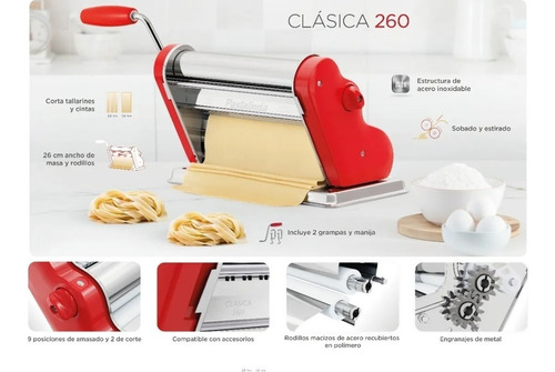 Imagen 6 de 6 de Pastalinda Super 260 Acero Inoxidable Original