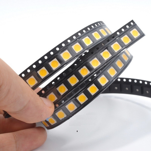 Led 5050 Smd 3-chips Blanco Calido Plcc-6