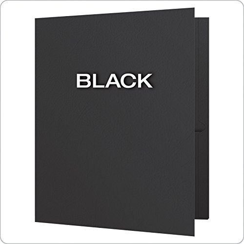 Carpeta Con Bolsillo Doble De Tamaño Carta Color Negro