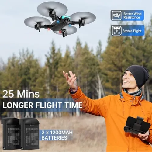 Drone Redrie Con Cámara De 1080p Para Principiantes,