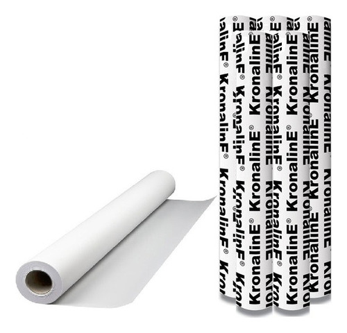 5 Rollos Papel Bond Plotter .91x50 Mts. Bx400 Kronaline Color Blanco
