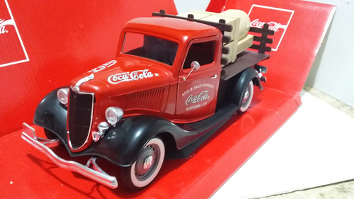 1936 Camion V8 Ford Plateau Coca Cola Escala 1/18 Solido