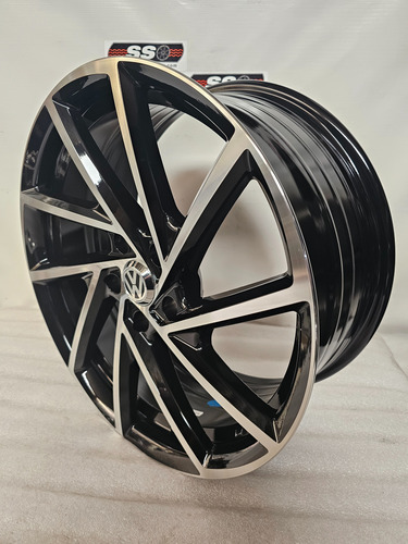 Rines 18 5-112 Jetta Mk6 Mk7 Golf Gti Passat Bora Tiguan 2pz Negro