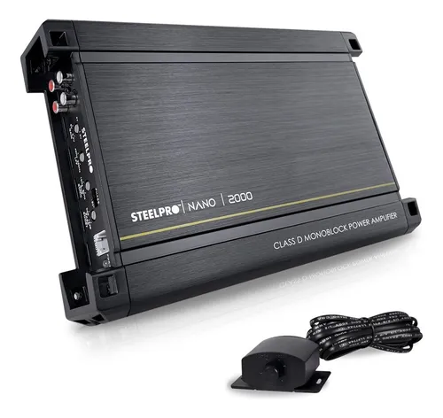 comprar Amplificador Mono Block Tecnologia Nano-2000 W By Steelpro Color Negro Potencia de salida RMS 2000 W