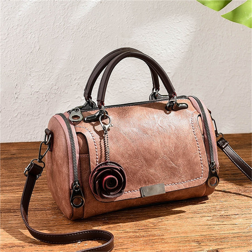 Bolso Bandolera Con Colgante De Flores Para Mujer