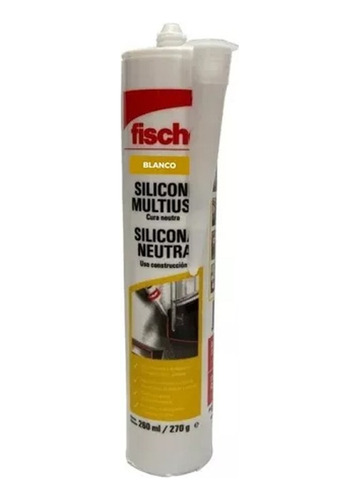 Silicona Sellador Neutra Fischer Blanco