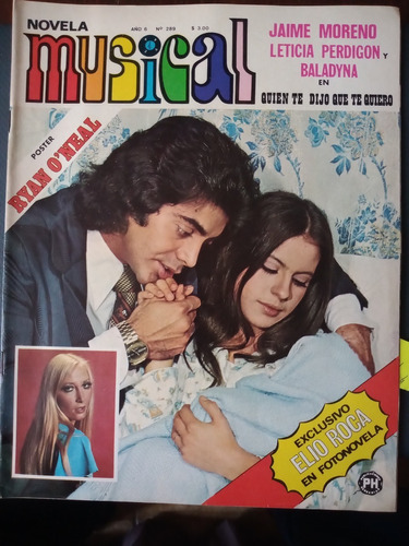 Jaime Moreno, Leticia Perdigon En Fotonovela Musical 1975