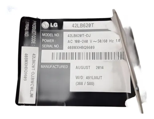 Tarjeta T-com Para Tv LG Modelo 42lb620t (Usado)