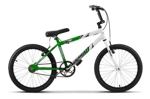 Bicicleta  Ultra Bikes Bike Aro 20 Bicolor freios v-brakes cor verde kw/branco