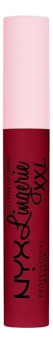 Labial NYX Professional Makeup Lip Lingerie XXL Lingerie XXL color sizzlin mate