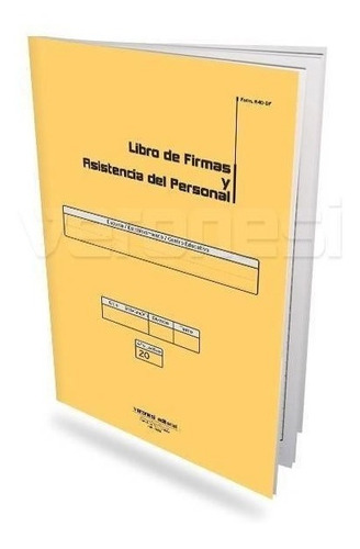 Libro Firmas Y Asistencia Del Personal Veronesi Form 840 363