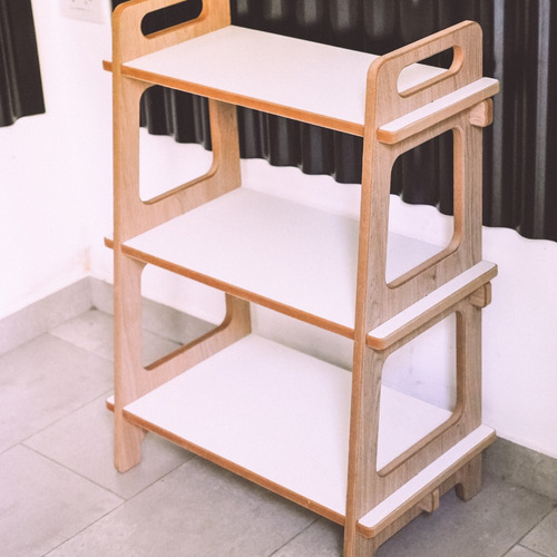 Imagen 2 de 5 de Estantería Madera 82x60x35 - Diseño Nórdico O Industrial