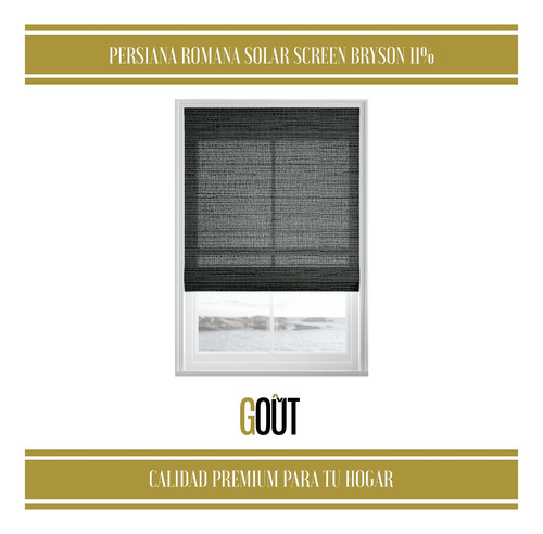 Persiana Romana Solar Screen Modelo Bryson 11% Por M2