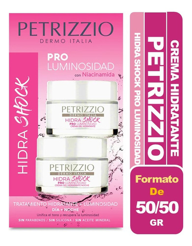 Petrizzio Set De Cremas Hidrashock Pro Luminosidad Dia/noche