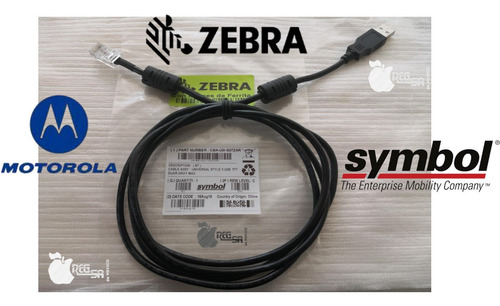 Cable Zebra Con Nucleos D Ferrita Ds9208 Li2208 Ls2208 M2007