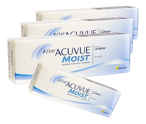 Lente De Contato 1 Day Acuvue Moist Combo 3+1 Grátis