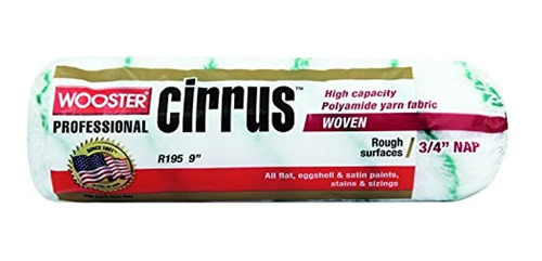 Cepillo De Lana R195-9 Cirrus Nap Roller, 3/4-inch