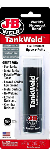 Adhesivo De Masilla Para Reparar Tanque De Gasolina 57g Color Gris oscuro