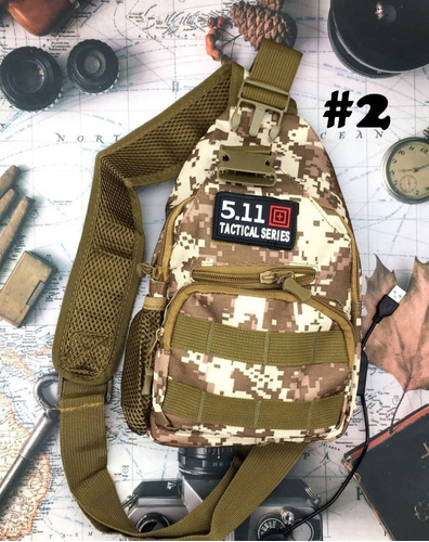  Bolso Cruzado Morral Táctico Militar  Resistente