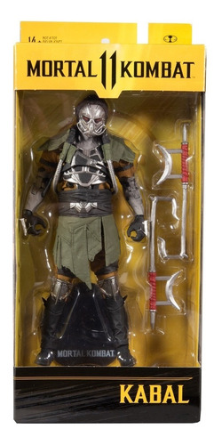 Figura Mortal Kombat Kabal Original Mcfarlane 18 Cm Aprox