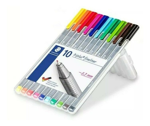 Rotuladores Staedtler Triplus® Fineliner 10 Colores 