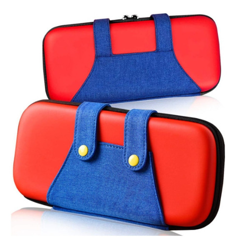 Imagen 3 de 3 de Bolso Nintendo Switch Oled Mario Bross + Mica